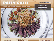 Tablet Screenshot of dailygrill.com